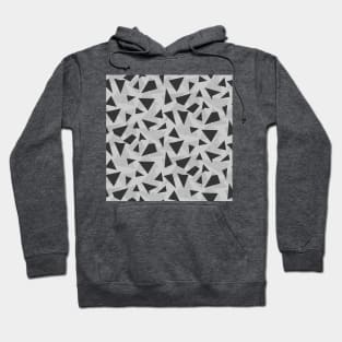 Gray Twisted Triangles Hoodie